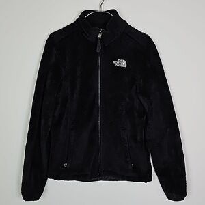 THE North Face xs black plush zip up jacket